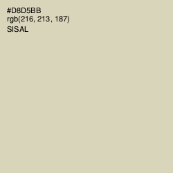 #D8D5BB - Sisal Color Image