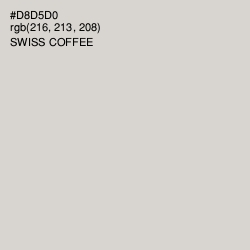 #D8D5D0 - Swiss Coffee Color Image