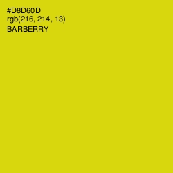 #D8D60D - Barberry Color Image