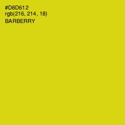 #D8D612 - Barberry Color Image