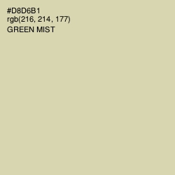 #D8D6B1 - Green Mist Color Image