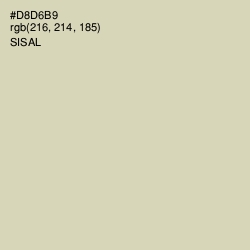 #D8D6B9 - Sisal Color Image