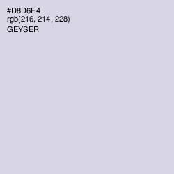 #D8D6E4 - Geyser Color Image