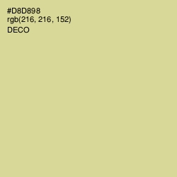 #D8D898 - Deco Color Image