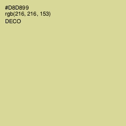 #D8D899 - Deco Color Image