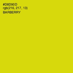 #D8D90D - Barberry Color Image
