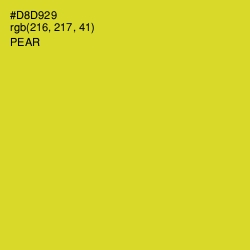 #D8D929 - Pear Color Image