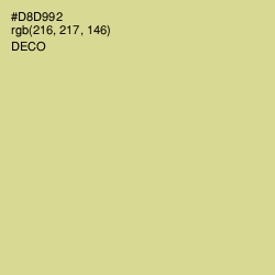 #D8D992 - Deco Color Image