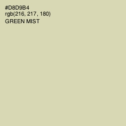 #D8D9B4 - Green Mist Color Image