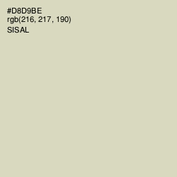 #D8D9BE - Sisal Color Image