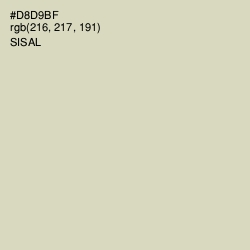 #D8D9BF - Sisal Color Image