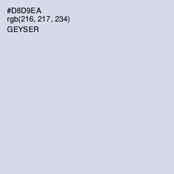 #D8D9EA - Geyser Color Image