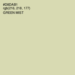 #D8DAB1 - Green Mist Color Image