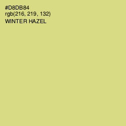 #D8DB84 - Winter Hazel Color Image