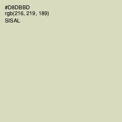 #D8DBBD - Sisal Color Image