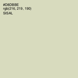 #D8DBBE - Sisal Color Image