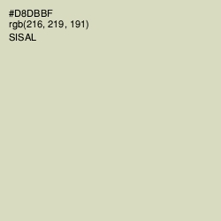 #D8DBBF - Sisal Color Image