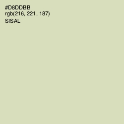 #D8DDBB - Sisal Color Image