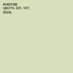 #D8DFBB - Sisal Color Image