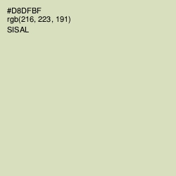 #D8DFBF - Sisal Color Image