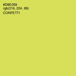 #D8E059 - Confetti Color Image