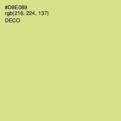 #D8E089 - Deco Color Image