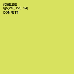 #D8E25E - Confetti Color Image