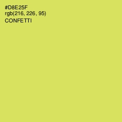 #D8E25F - Confetti Color Image