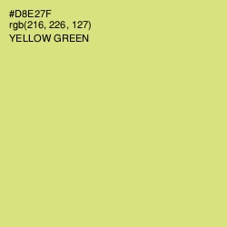 #D8E27F - Yellow Green Color Image