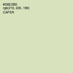 #D8E2BD - Caper Color Image