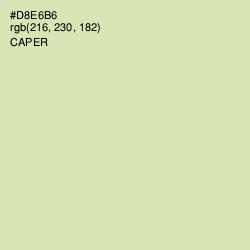 #D8E6B6 - Caper Color Image