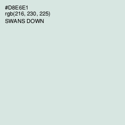 #D8E6E1 - Swans Down Color Image
