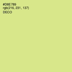 #D8E789 - Deco Color Image