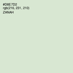 #D8E7D2 - Zanah Color Image