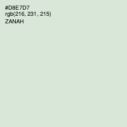 #D8E7D7 - Zanah Color Image