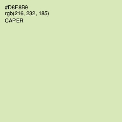 #D8E8B9 - Caper Color Image