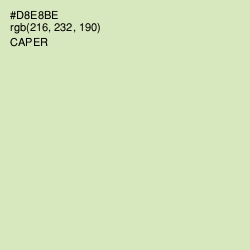 #D8E8BE - Caper Color Image
