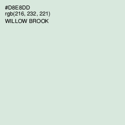 #D8E8DD - Willow Brook Color Image