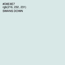 #D8E8E7 - Swans Down Color Image