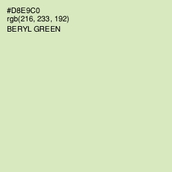 #D8E9C0 - Beryl Green Color Image