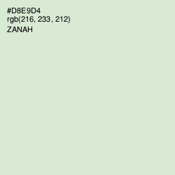 #D8E9D4 - Zanah Color Image