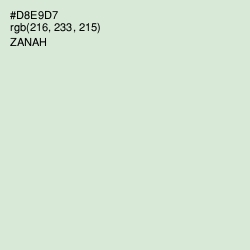 #D8E9D7 - Zanah Color Image