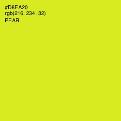 #D8EA20 - Pear Color Image