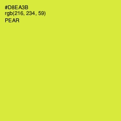 #D8EA3B - Pear Color Image