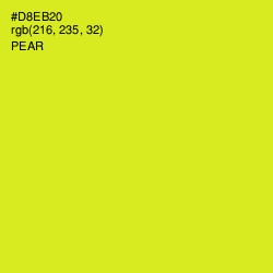 #D8EB20 - Pear Color Image