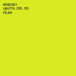 #D8EB21 - Pear Color Image