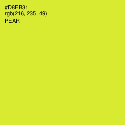 #D8EB31 - Pear Color Image