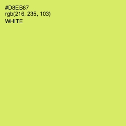 #D8EB67 - Yellow Green Color Image