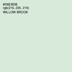 #D8EBDB - Willow Brook Color Image