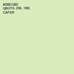 #D8ECBD - Caper Color Image